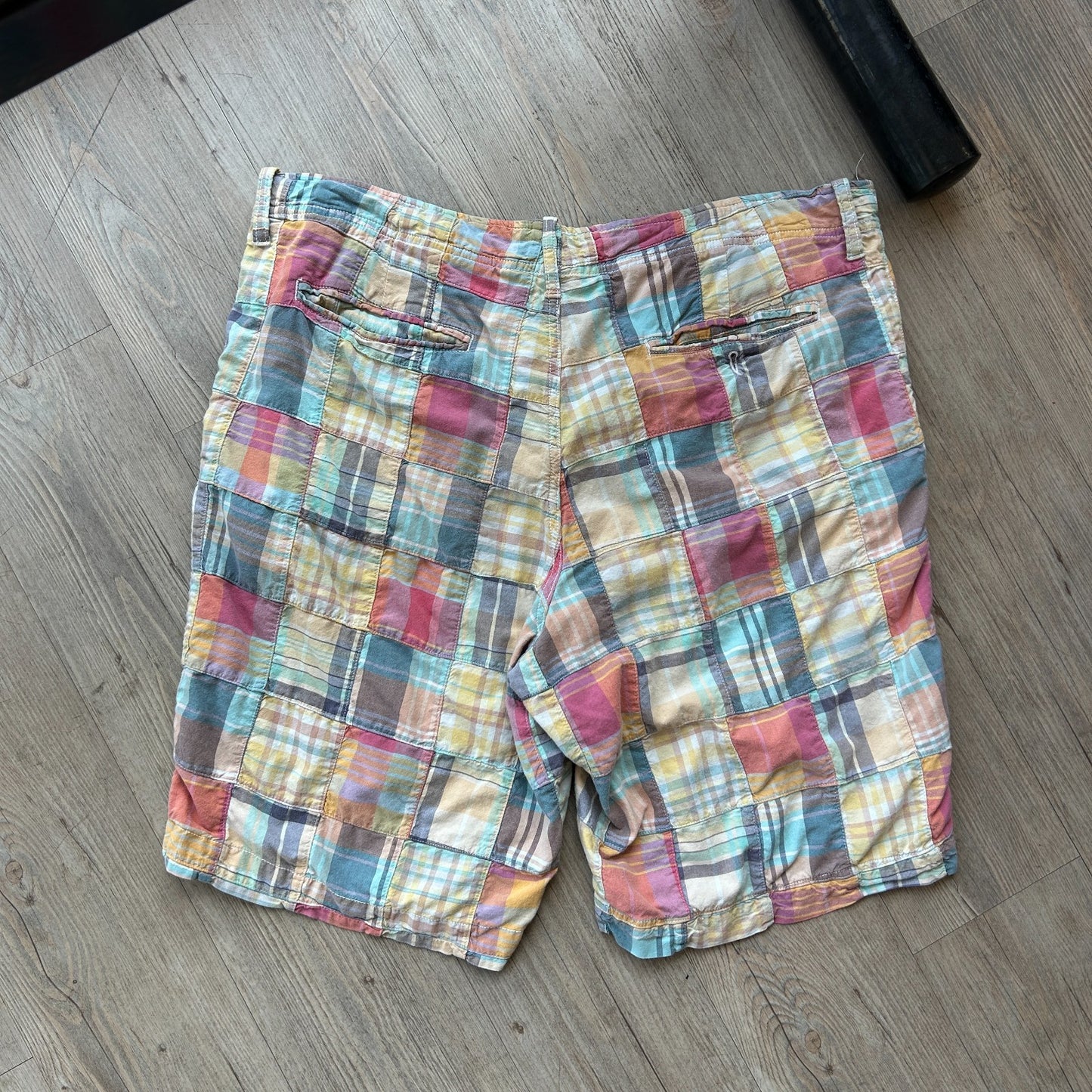 VINTAGE | J.Crew Madras Plaid Shorts sz W36