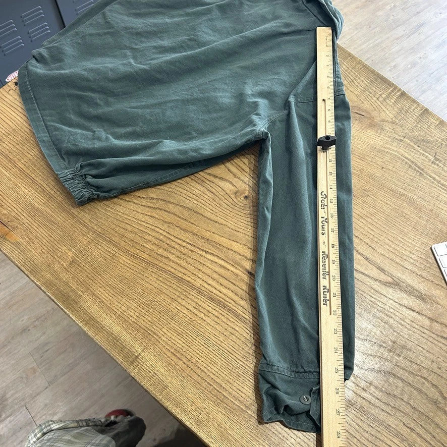 VINTAGE | Champion Teal Green Mechanic Shop Jacket sz S