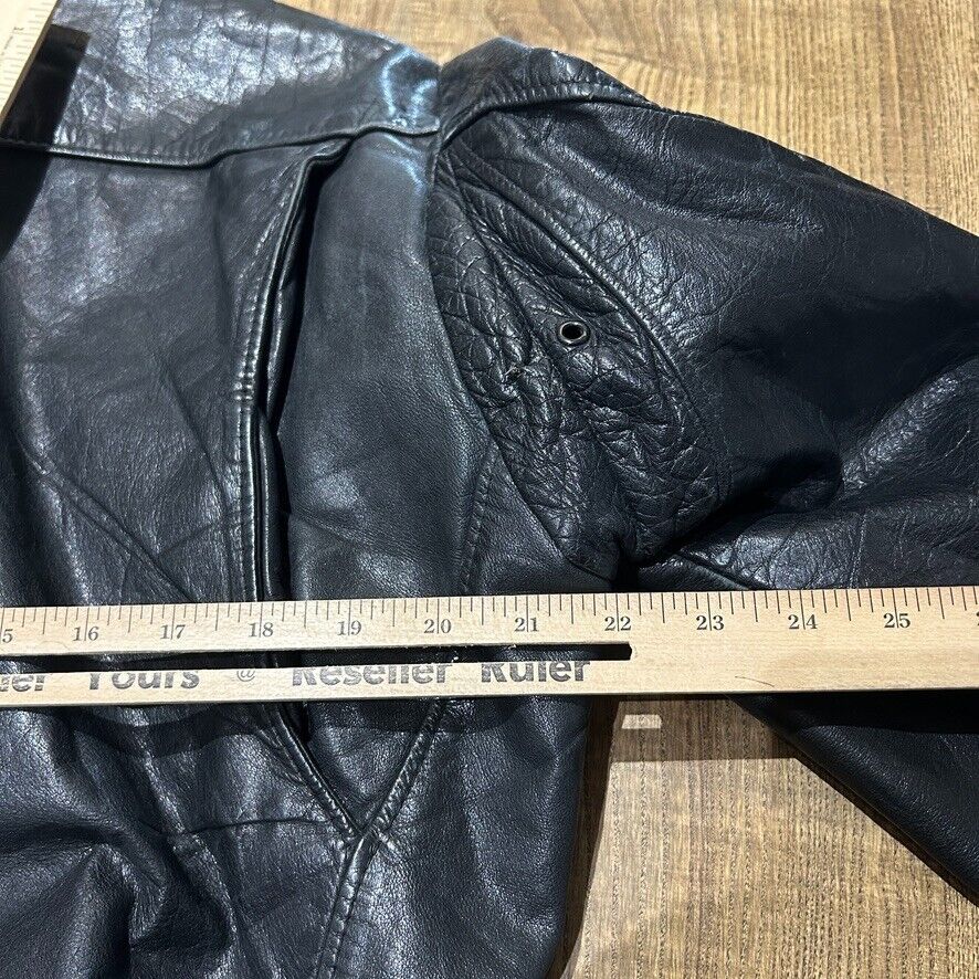 VINTAGE 70s | Schott NYC Motorcycle Leather Jacket sz M 40