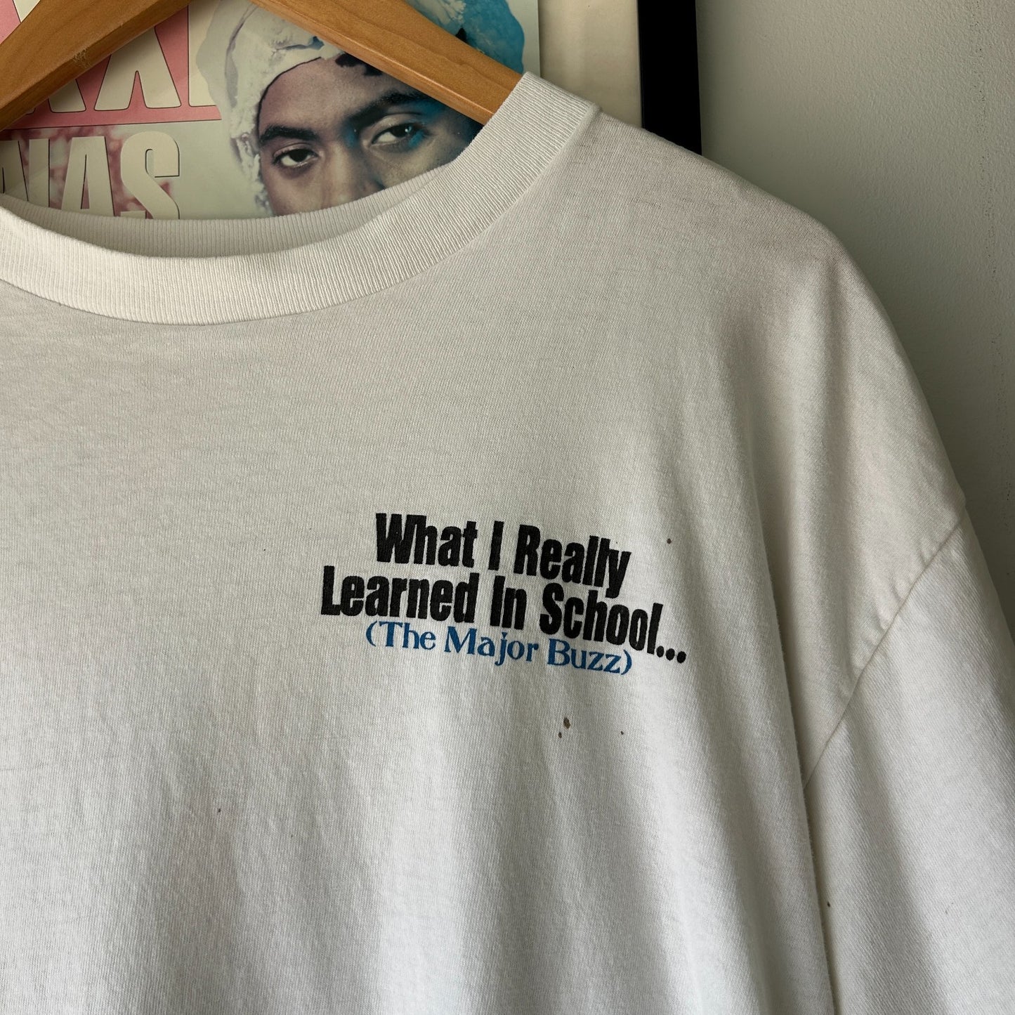 VINTAGE 90s | What I Really Learned In School Thrashed T-shirt sz L