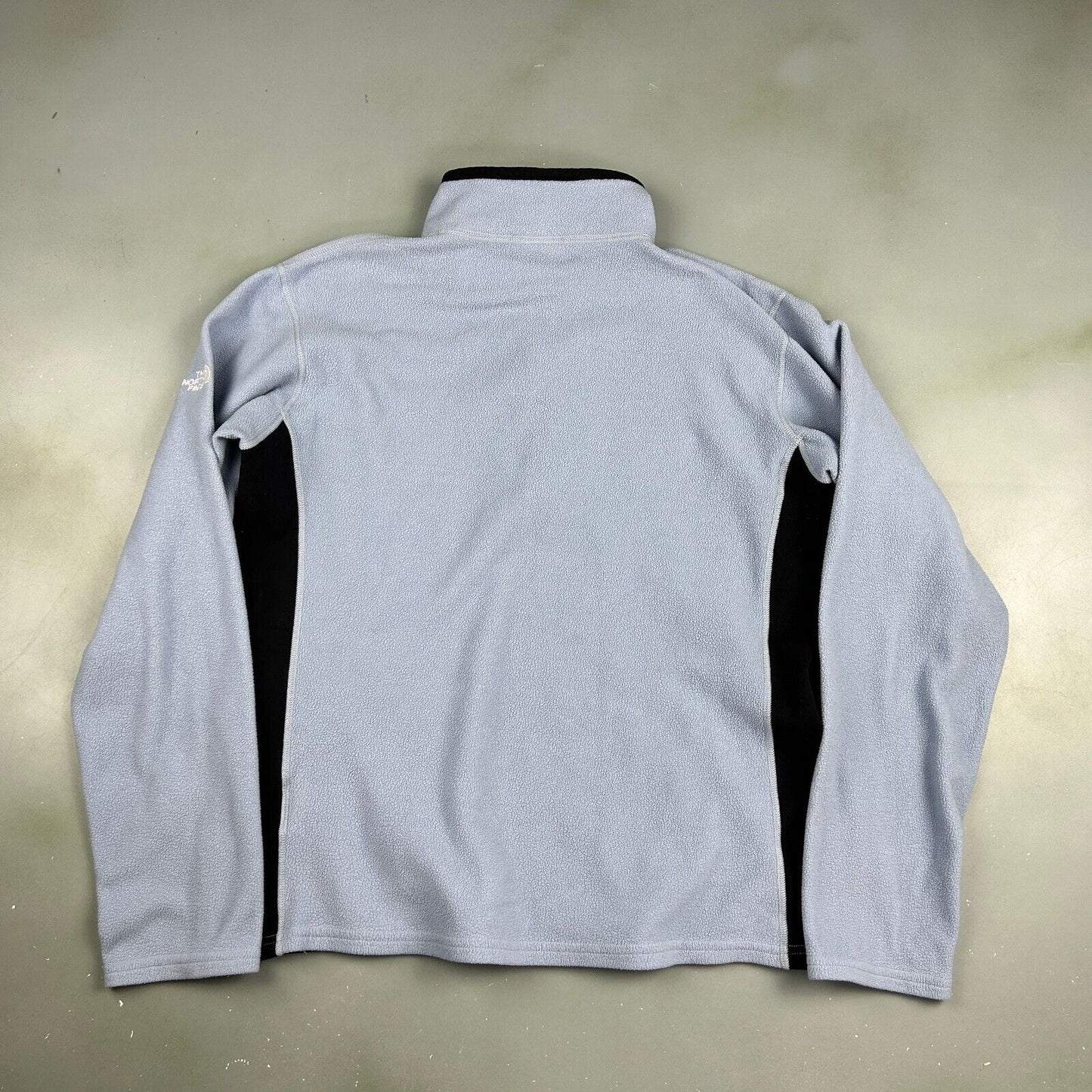 VINTAGE The North Face Green 1/4 Zip Tech Fleece Sweater sz M Mens/ XL Womens