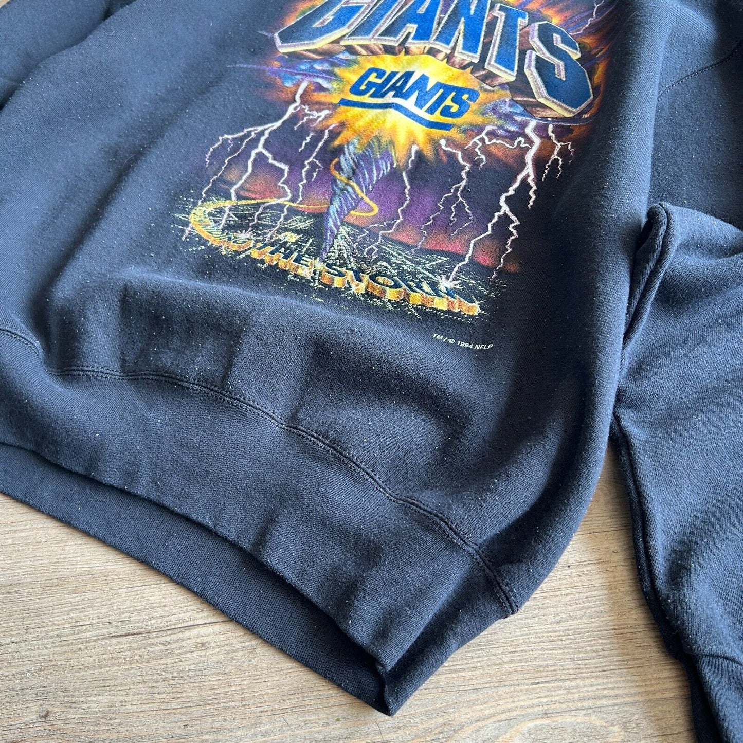 VINTAGE 90s | NY Giants Football Storm Crew Sweater sz L