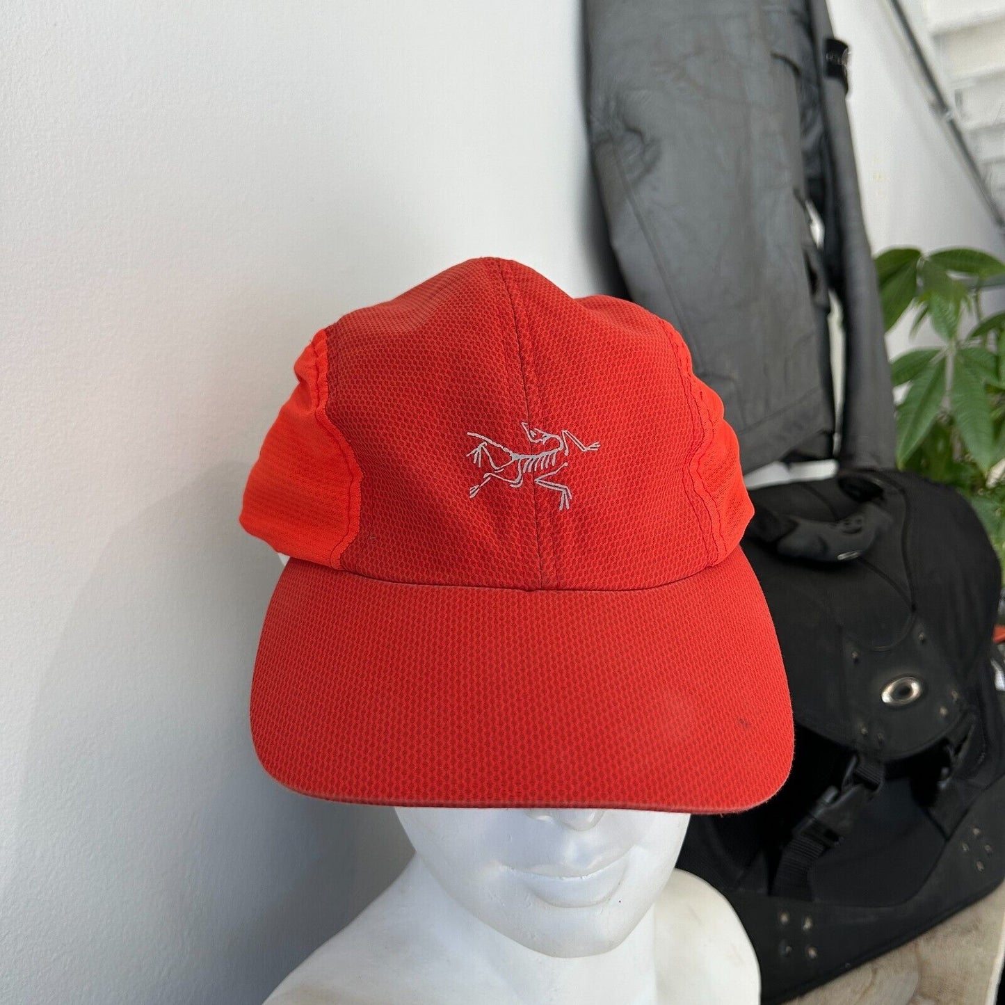 VINTAGE | ARC'TERYX 4 Panel Red Mesh Cycling Cap HAT One Size Adult