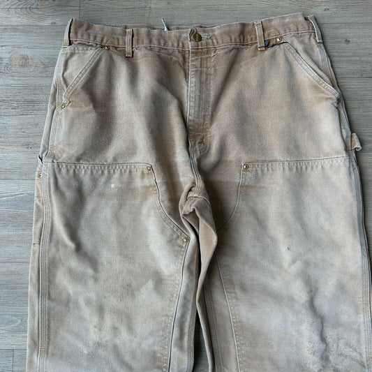 VINTAGE | Carhartt Faded Double Knee Loose Workwear Pants sz W38 L32