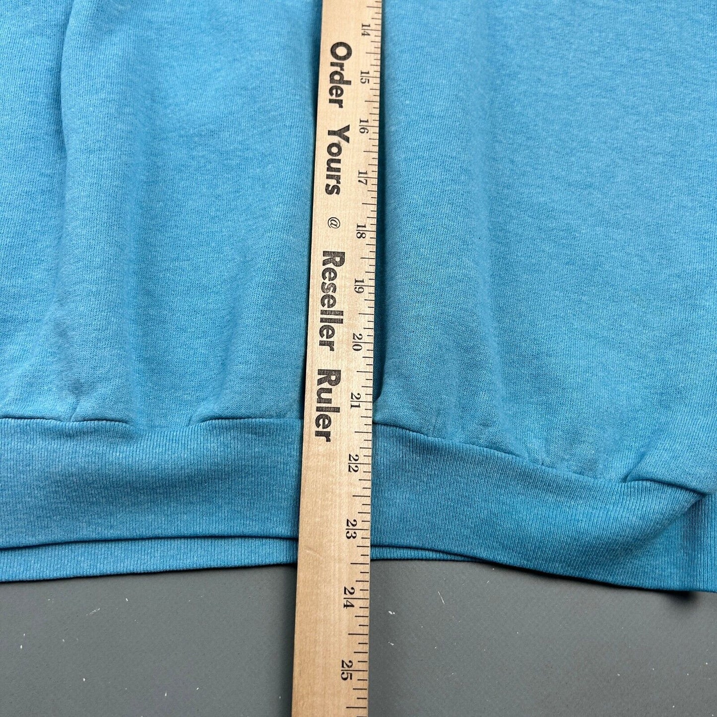 VINTAGE 90s | JORDACHE Blue Boxy Short Crewneck Sweater sz L-XL Adult