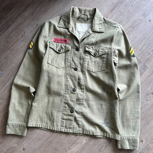 Vintage Y2k | Denim & Supply Ralph Lauren OG 107 Military Field Jacket sz S