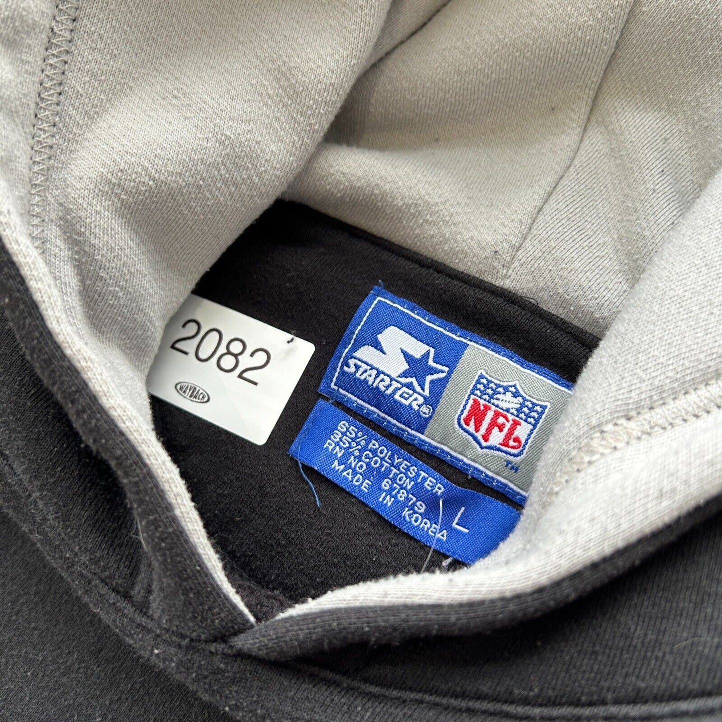 VINTAGE 90s | Los Angeles Raiders Starter Football Hoodie Sweater sz L Adult