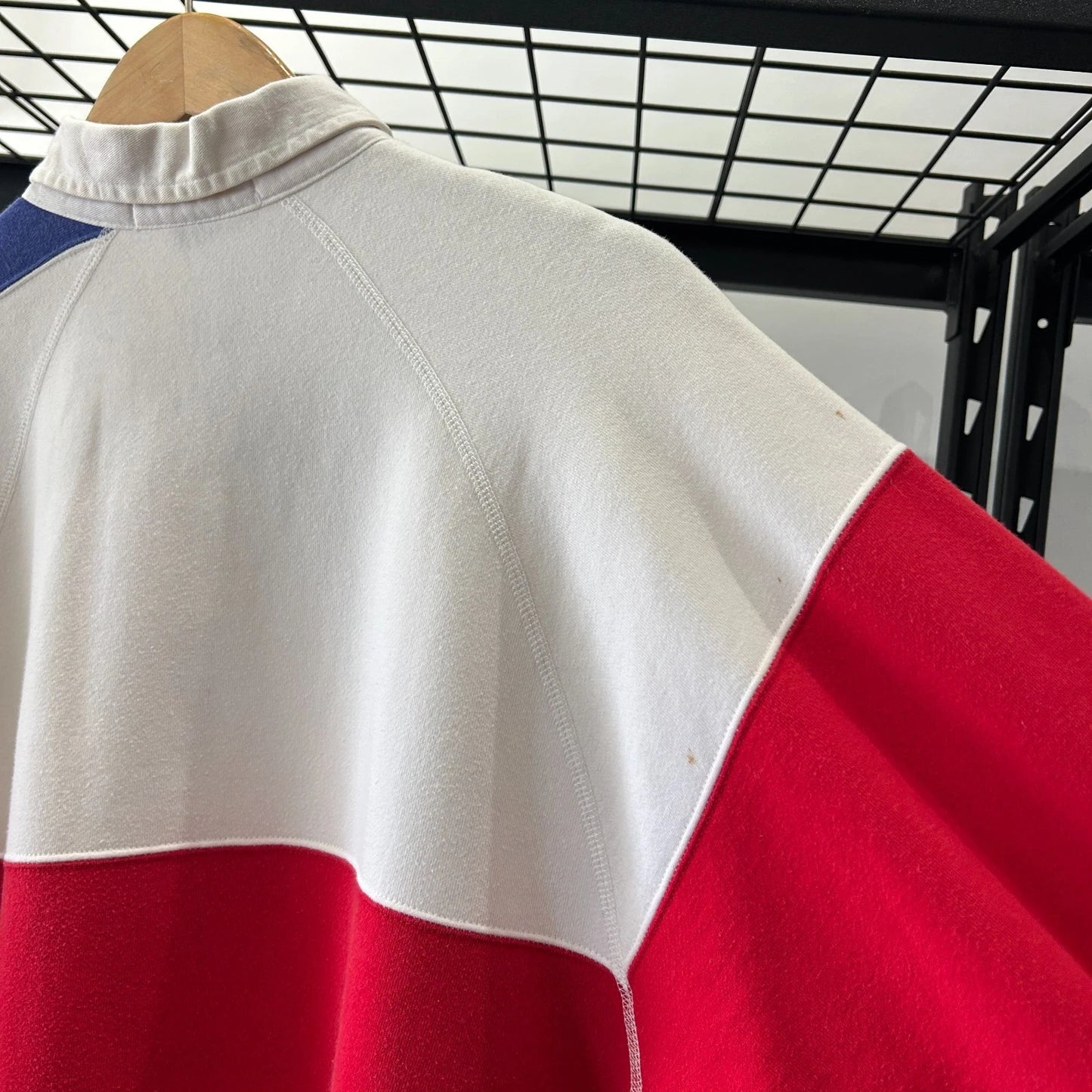 VINTAGE 1988 | Polo by Ralph Lauren Polo USA Cookie Stadium Rugby Shirt sz M