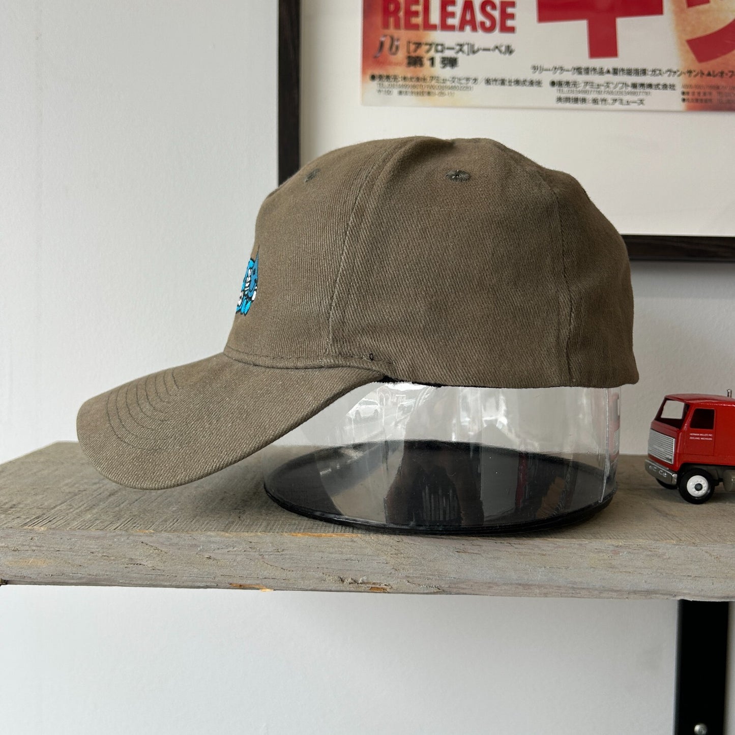 VINTAGE | World Industries Wet Willy Olive Flex Fit Hat sz S-M