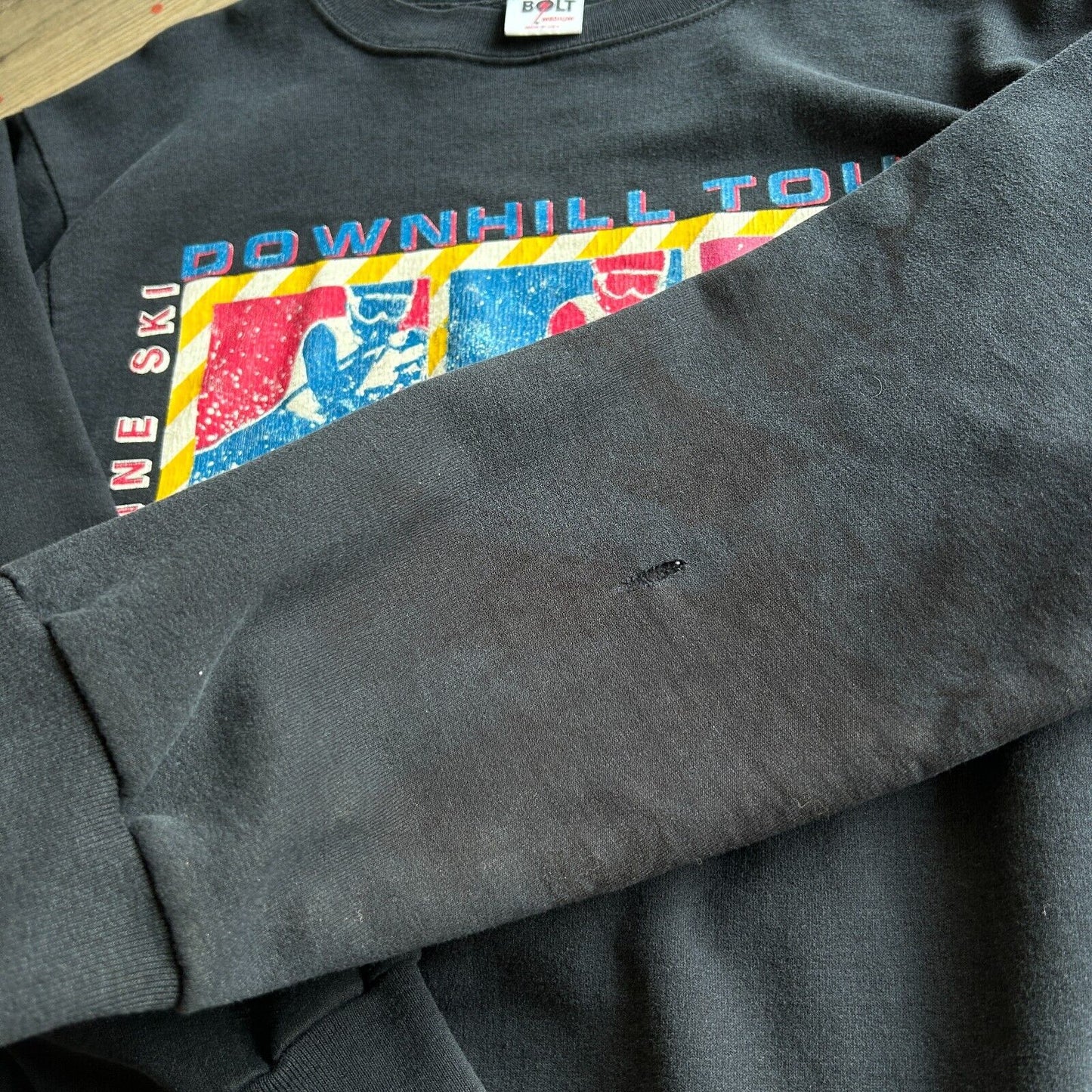 VINTAGE 90s | Alpine Ski Downhill Tour Crew Sweater sz S/M