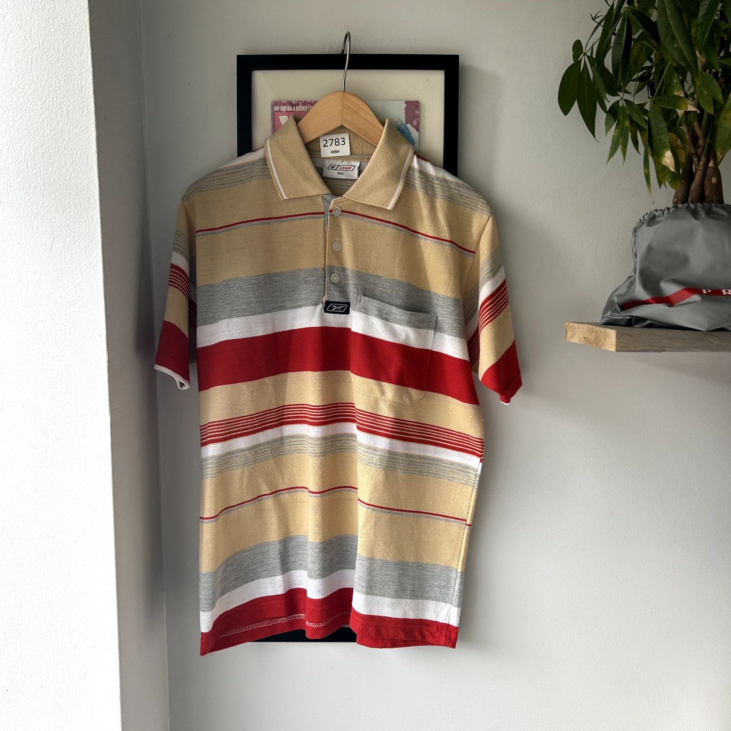 VINTAGE 1990s Reebok Lexis Striped Polo Shirt sz XL Adult
