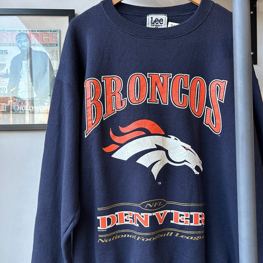 VINTAGE 90s | Denver Broncos Lee Sport Crew Sweater sz L