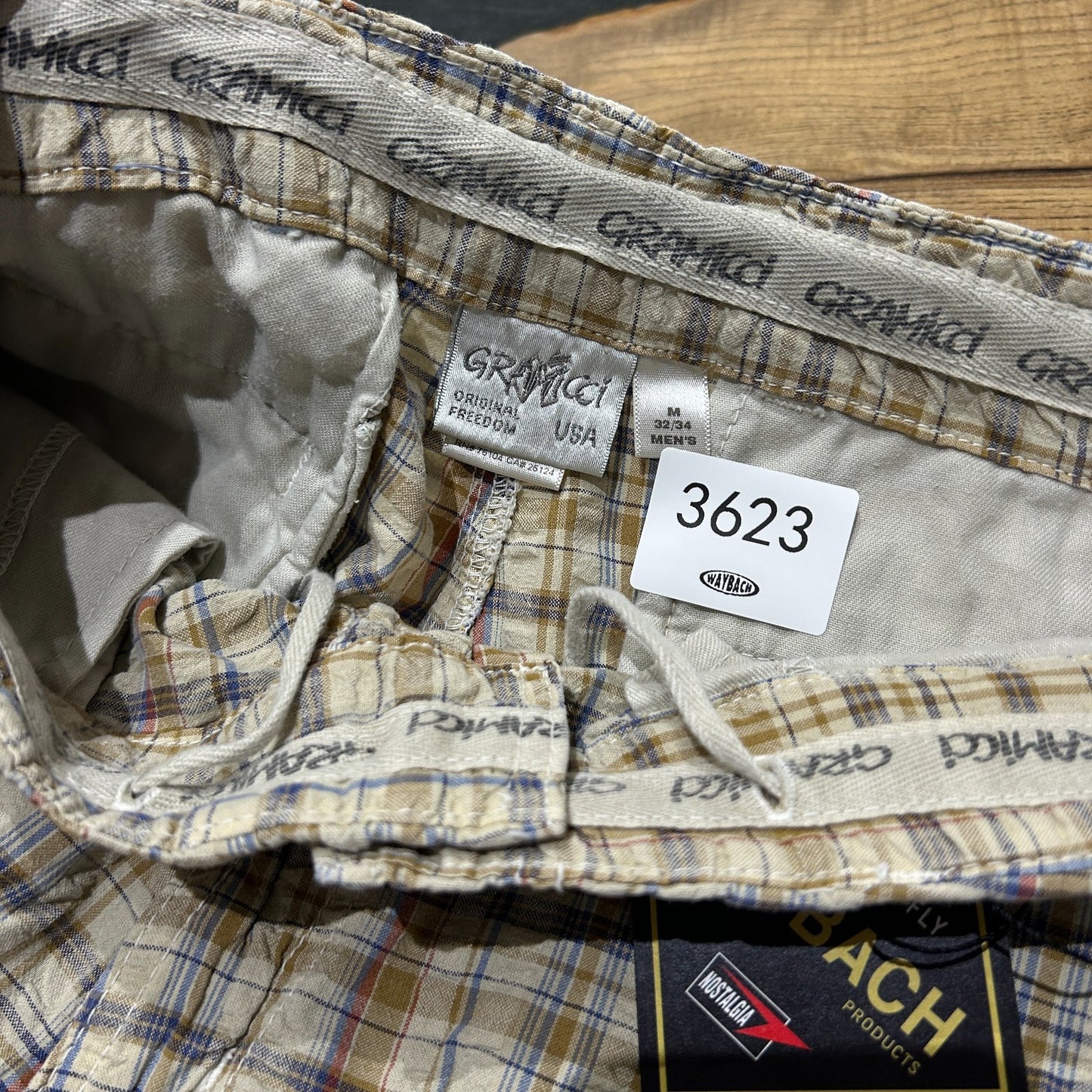 VINTAGE | Gramicci Seer Sucker Plaid Shorts sz M W30/31