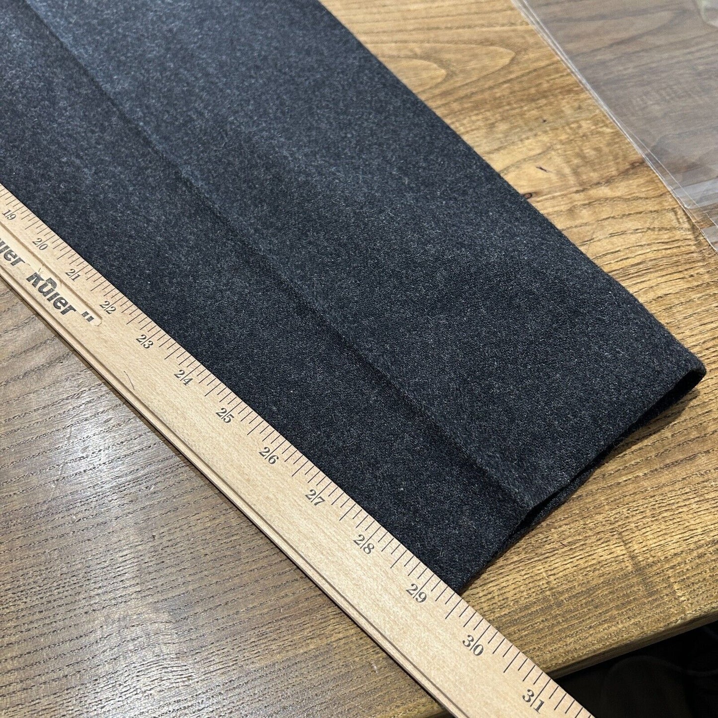 VINTAGE 80s | L.L Bean Black Wool Pleated Trouser Pants W29 L29