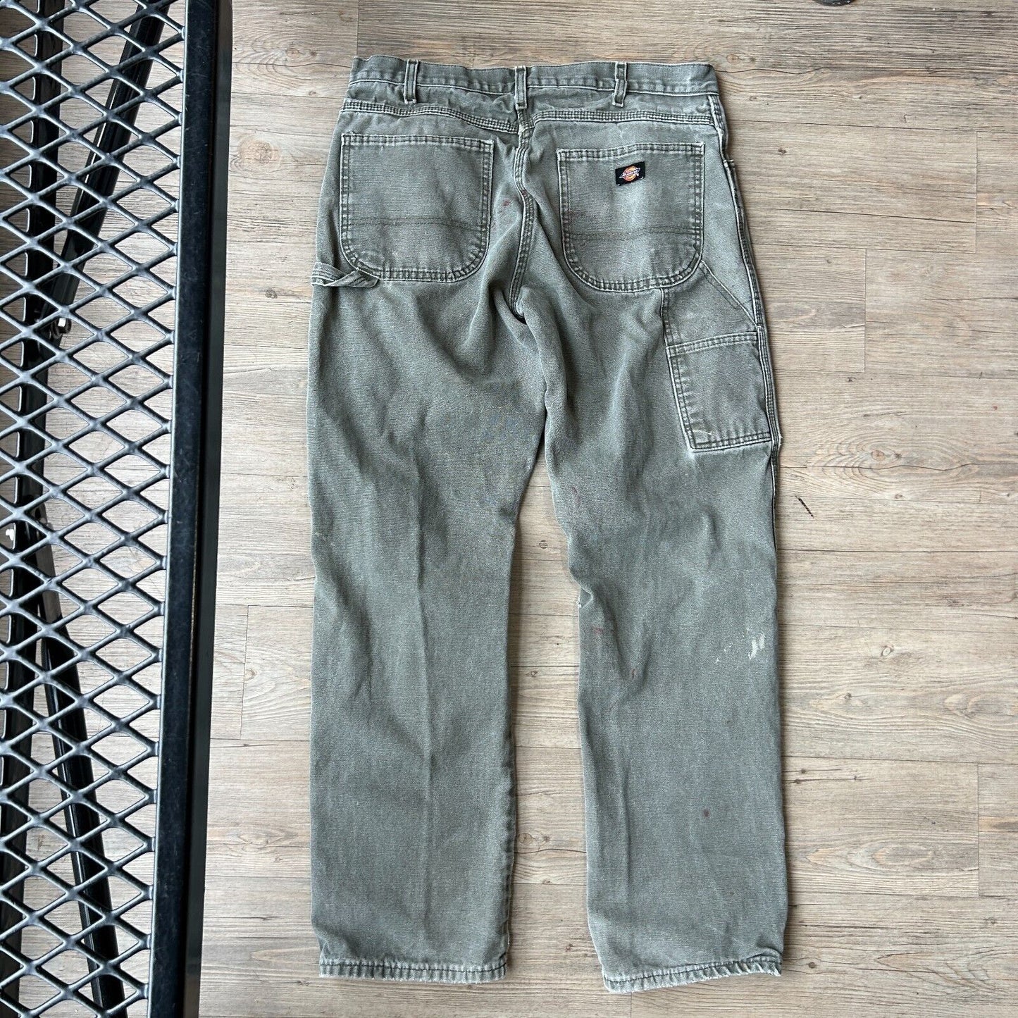 VINTAGE | Dickies Faded Sage Workwear Pants sz W34 L34