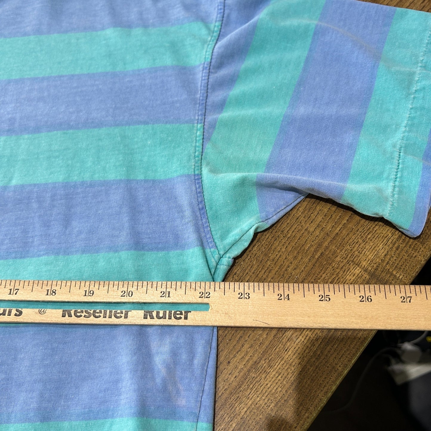 VINTAGE 80s | Gotcha Surfing Faded Striped T-Shirt sz L