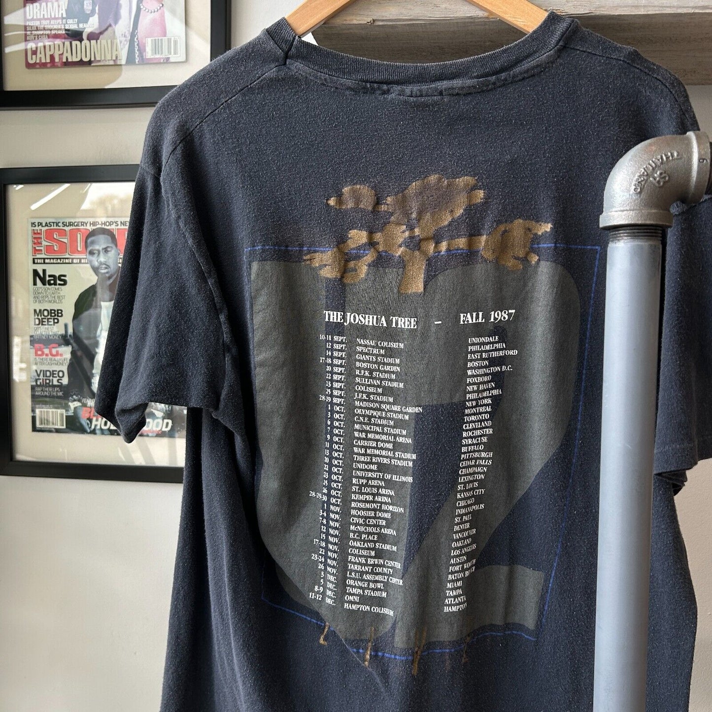 VINTAGE 80s | U2 Live Tour Band T-Shirt sz M Adult