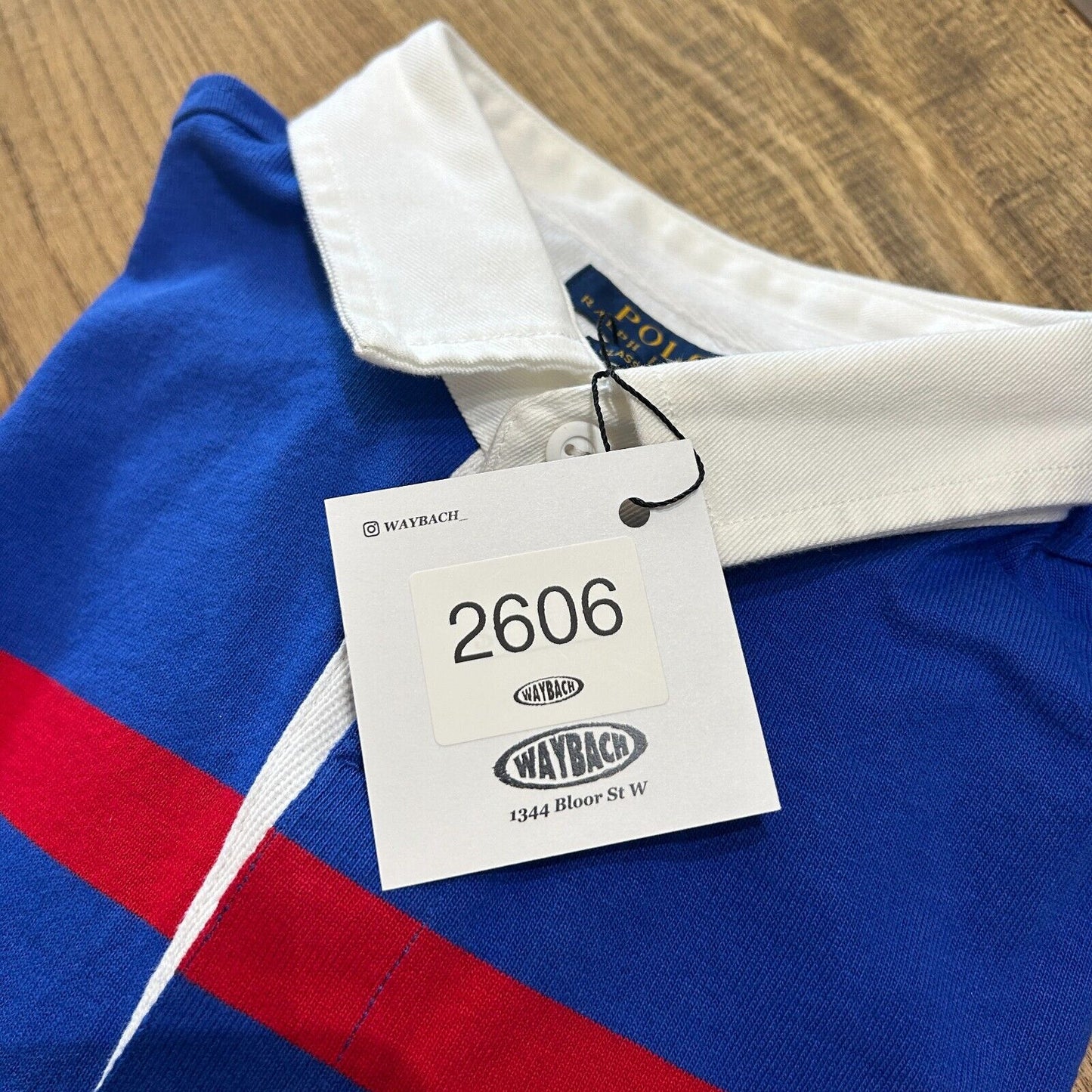 Ralph Lauren Polo Cross Flags Striped Rugby Shirt sz L