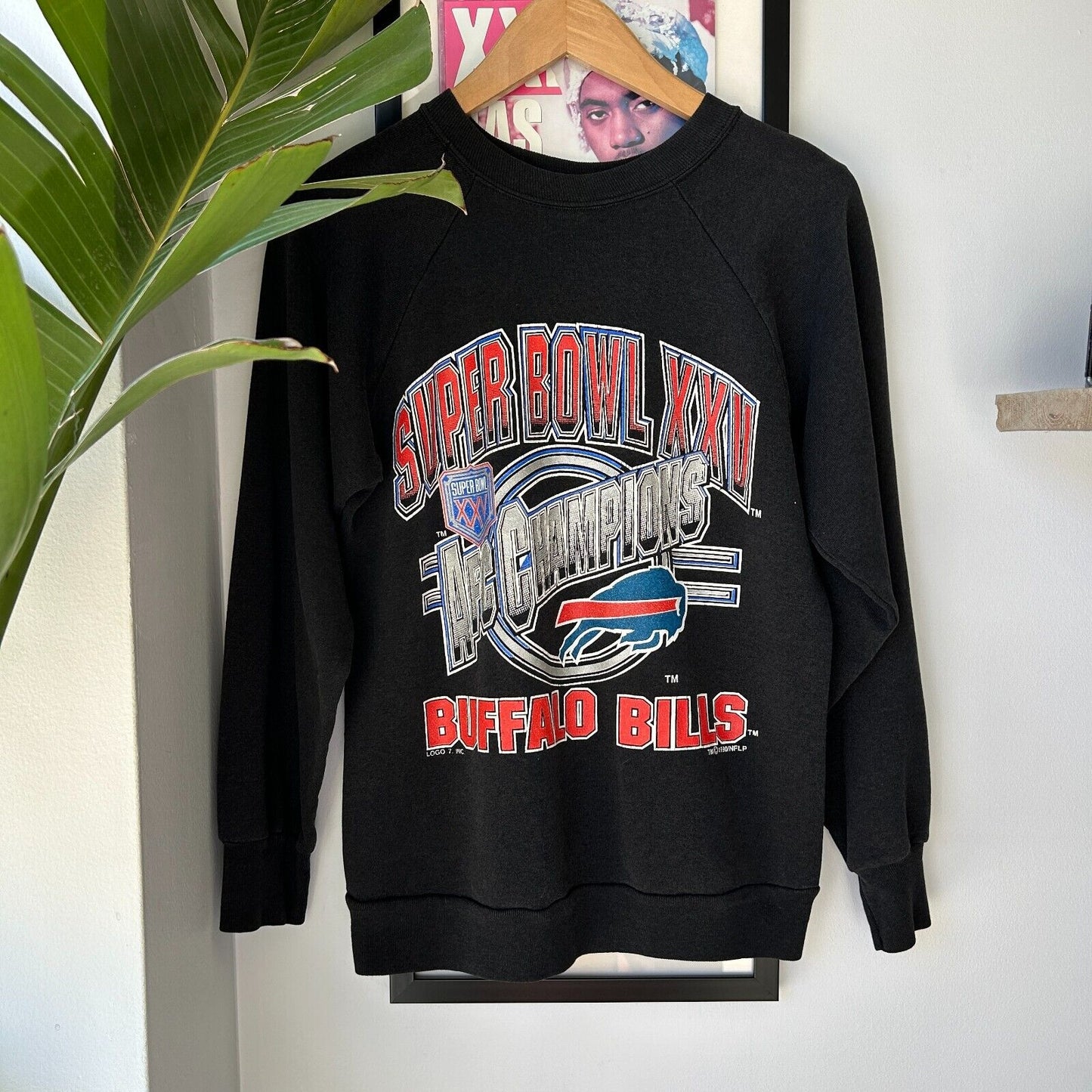 VINTAGE 1990 | Buffalo Bills NFL Super Bowl XXV Sweater sz S Adult