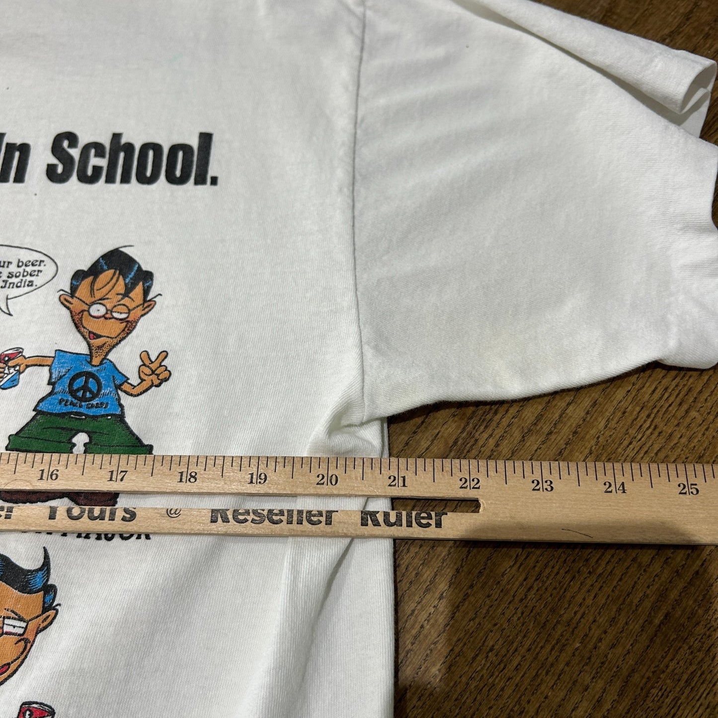 VINTAGE 90s | What I Really Learned In School Thrashed T-shirt sz L