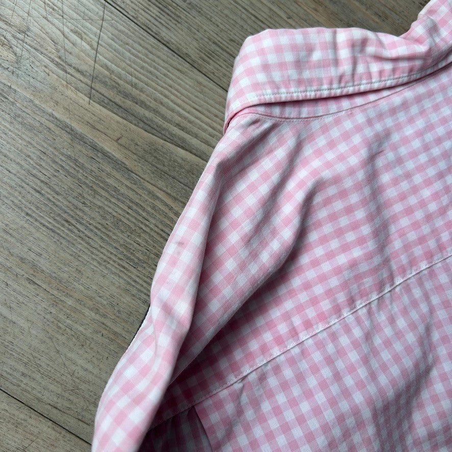 Comme Des Garcons Homme | Gingham Cotton Panel Button Down Shirt sz S/M