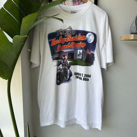 VINTAGE | Harley Davidson Toledo Ohio Biker T-Shirt sz XL