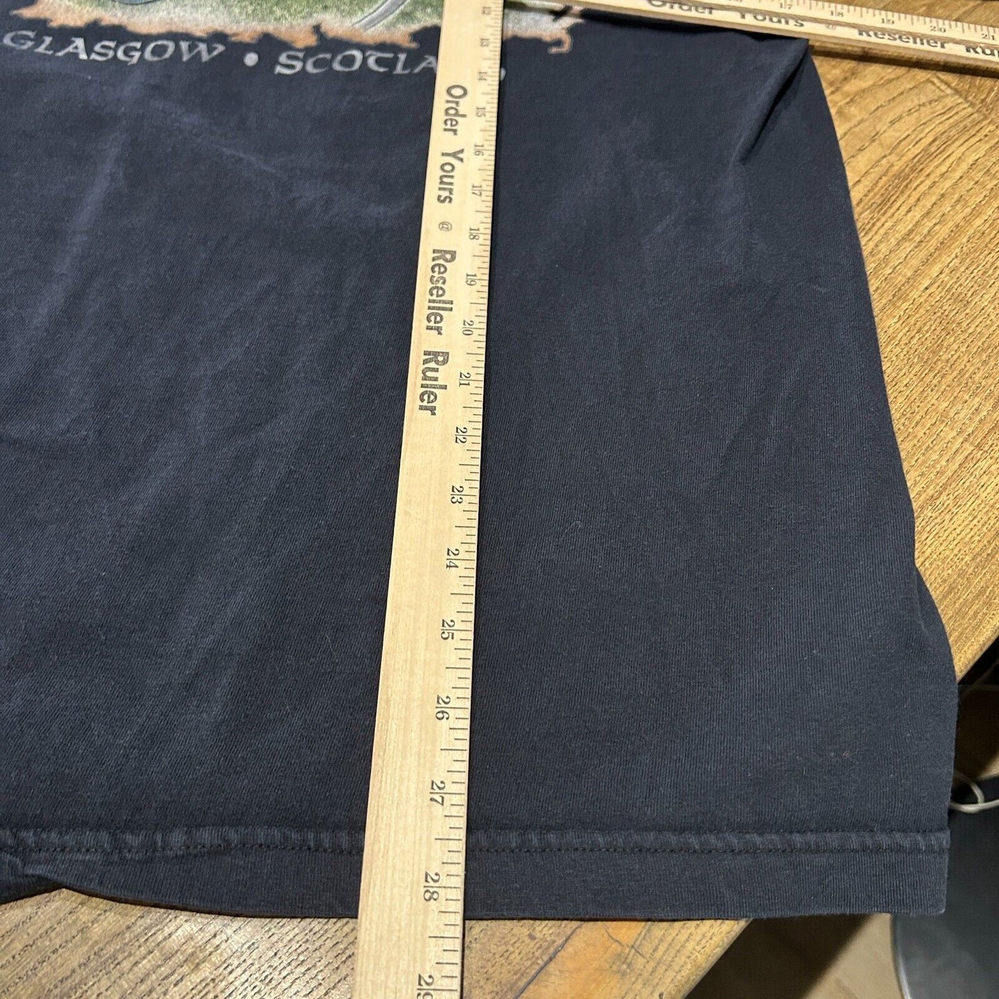 VINTAGE | Harley Davidson Glasgow Scotland Biker T-Shirt sz L Adult