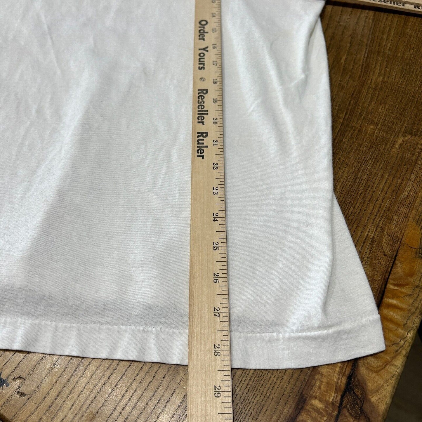 VINTAGE 90s | Blank White Paper Thin T-Shirt sz M-L