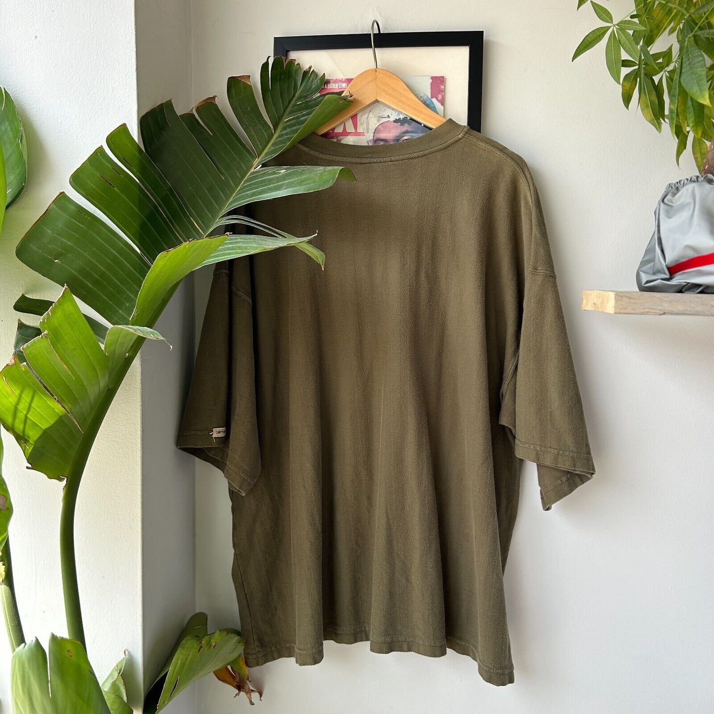 VINTAGE | Carhartt Olive Henley T-Shirt sz 2XL-3XL