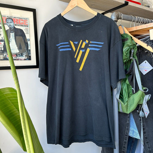 VINTAGE 90s | Van Halen Logo Faded Band T-Shirt sz XL