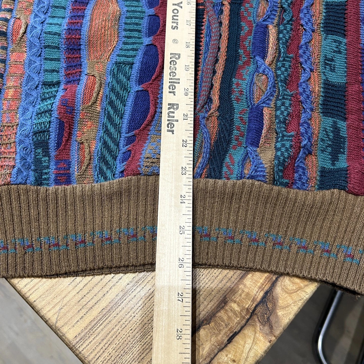 VINTAGE 90s | Florence Tricot Coogi Style 3D Knit Sweater sz L/XL