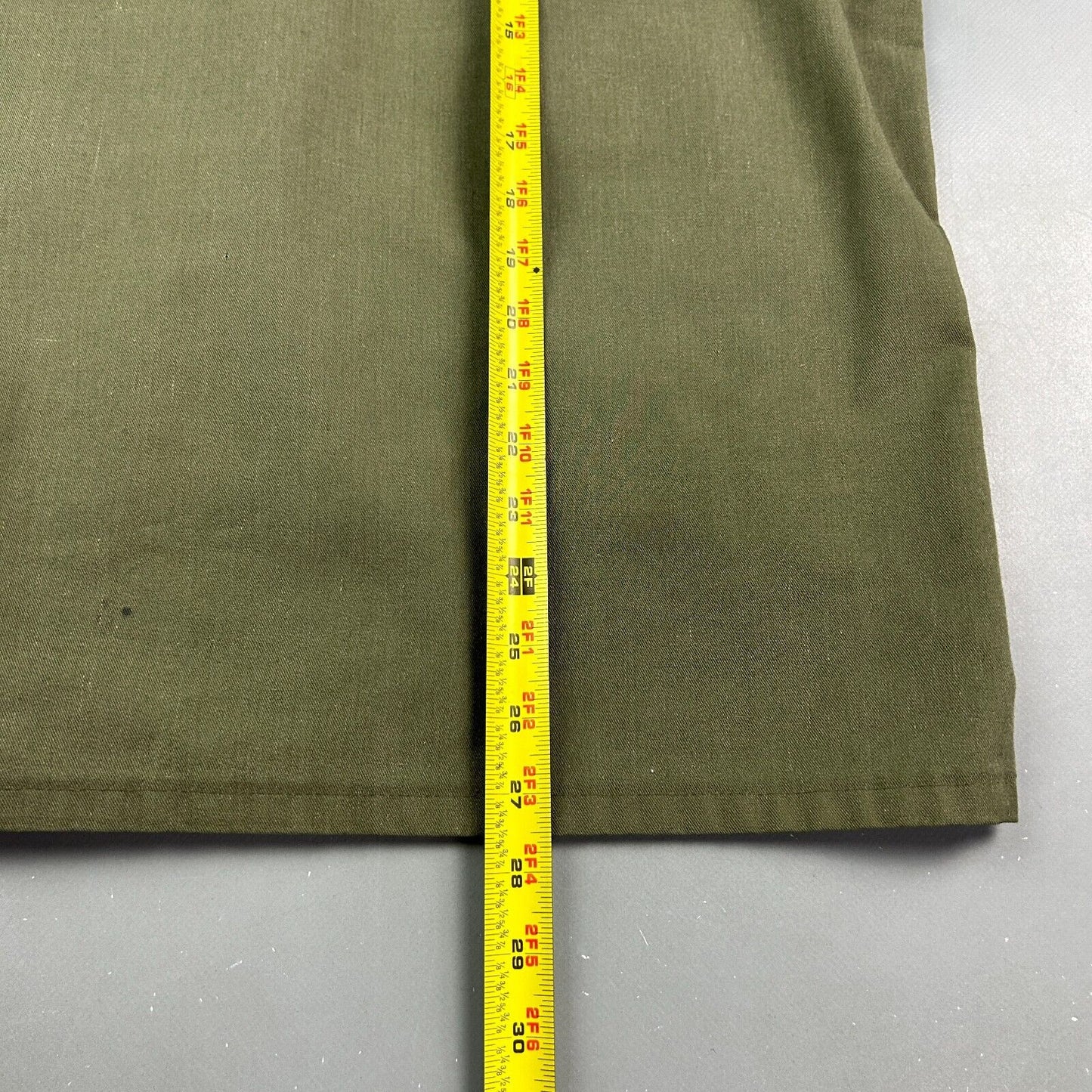 VINTAGE | Military Army Faded Green Fatigue OG Button Down Shirt sz Lrg Adult