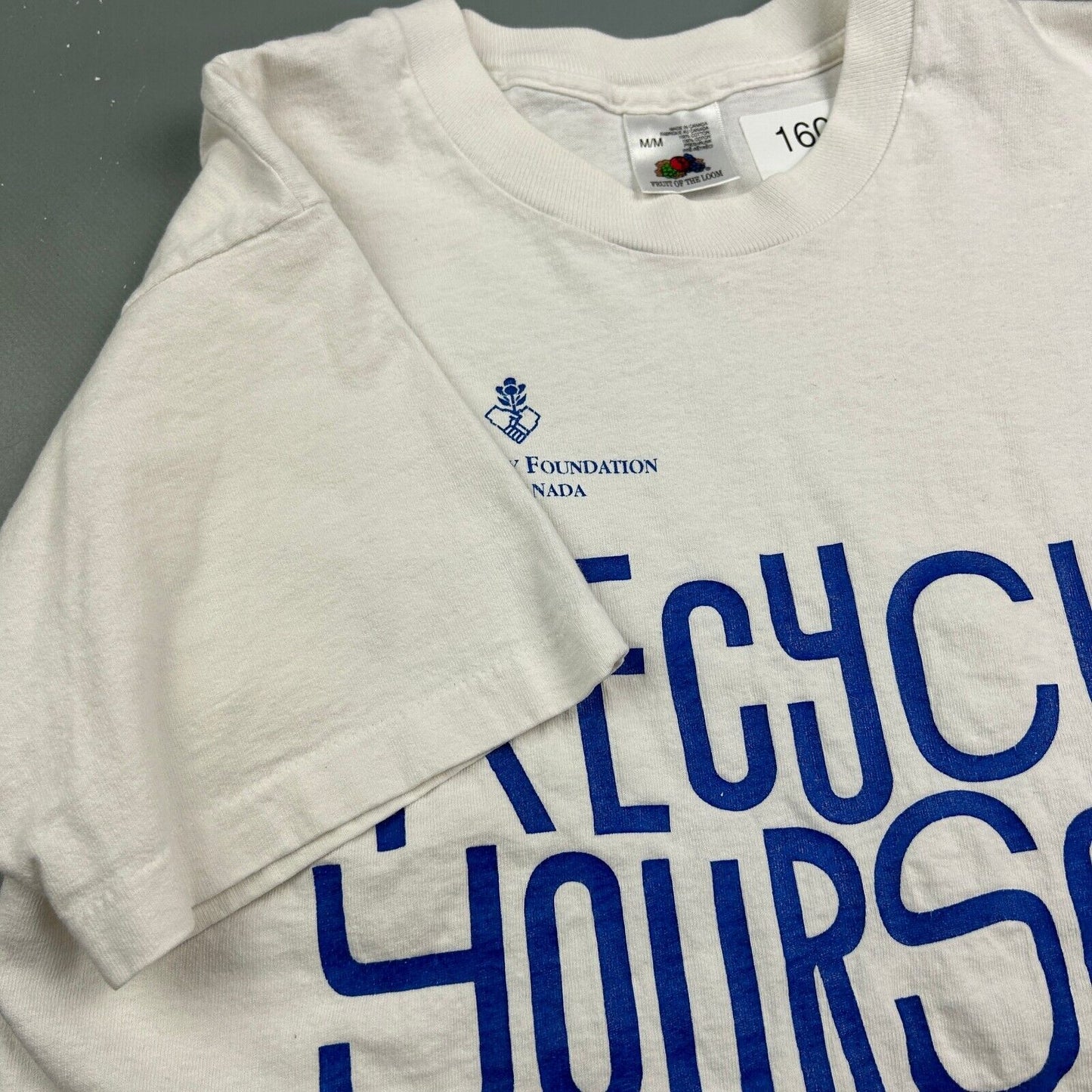 VINTAGE 90s | Recycle Yourself Kidney Foundation T-Shirt sz S-M Adult