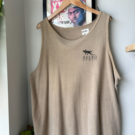 VINTAGE 90s | Gecko Hawaii Tank Shirt sz XL