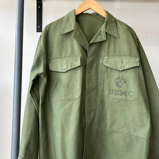 VINTAGE 60s | United States Marine USMC Corp P56 Utility Combat Jacket sz M/L