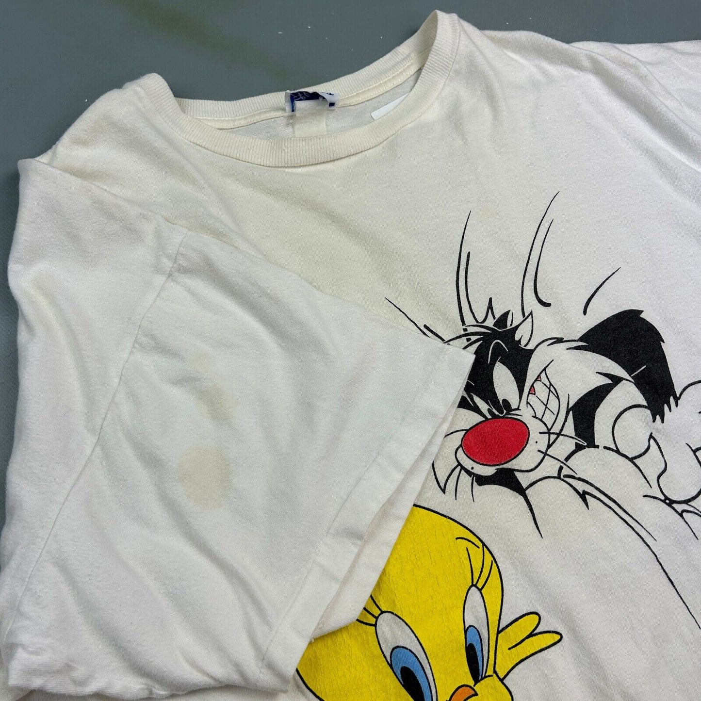 VINTAGE 1994 | Tweety Bird & Sylvester Looney Tunes Cartoon T-Shirt sz XXL Adult