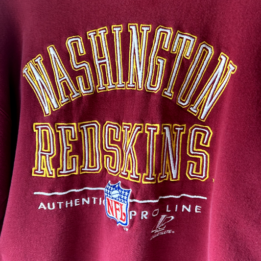 VINTAGE 1990s | Washington Redskins NFL Embroidered Crewneck Sweater Size M