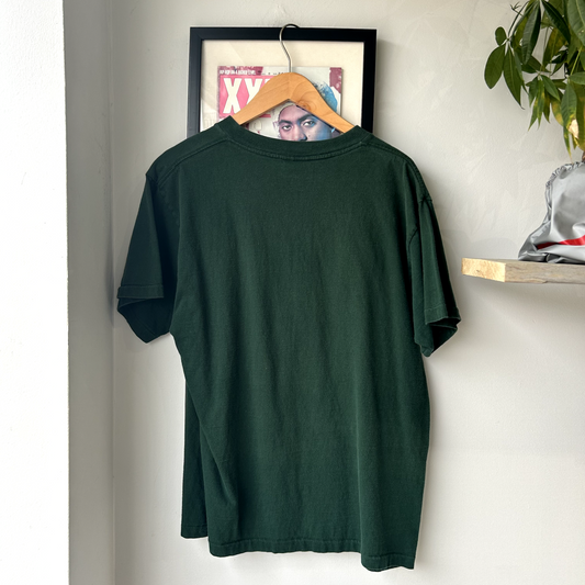 VINTAGE 1990s | Blue Herring Green Nature Graphic T-Shirt sz L Adult Made IN USA