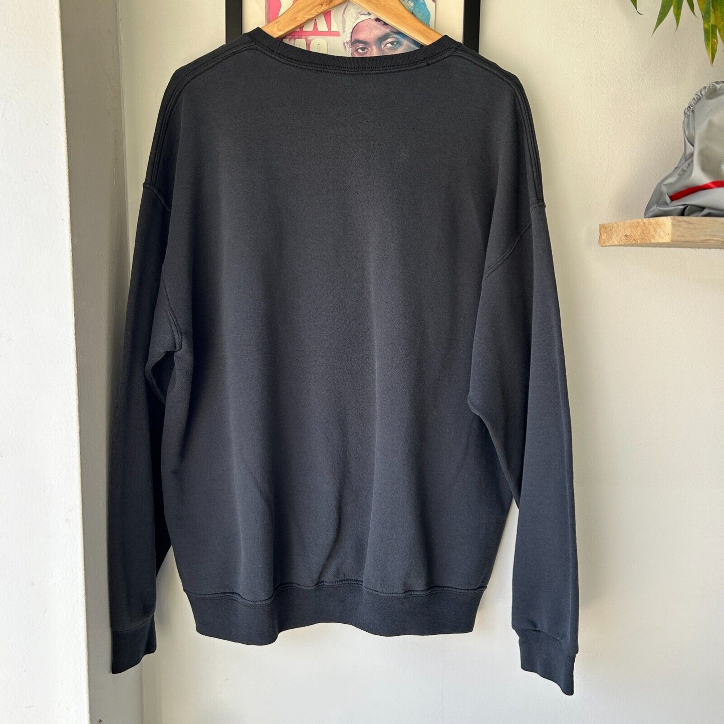 VINTAGE | Blank Faded Black FOTL Crewneck Sweater sz XL