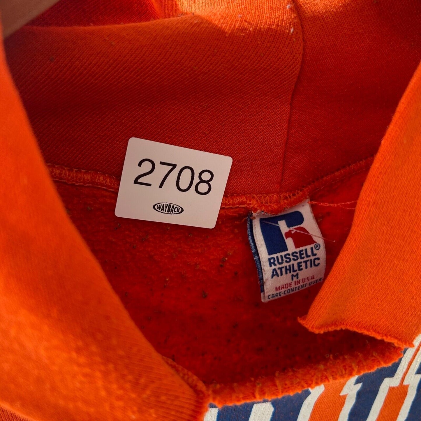 VINTAGE 90s University Of Florida Spellout Collegiate Hoodie Sweater sz M Mens