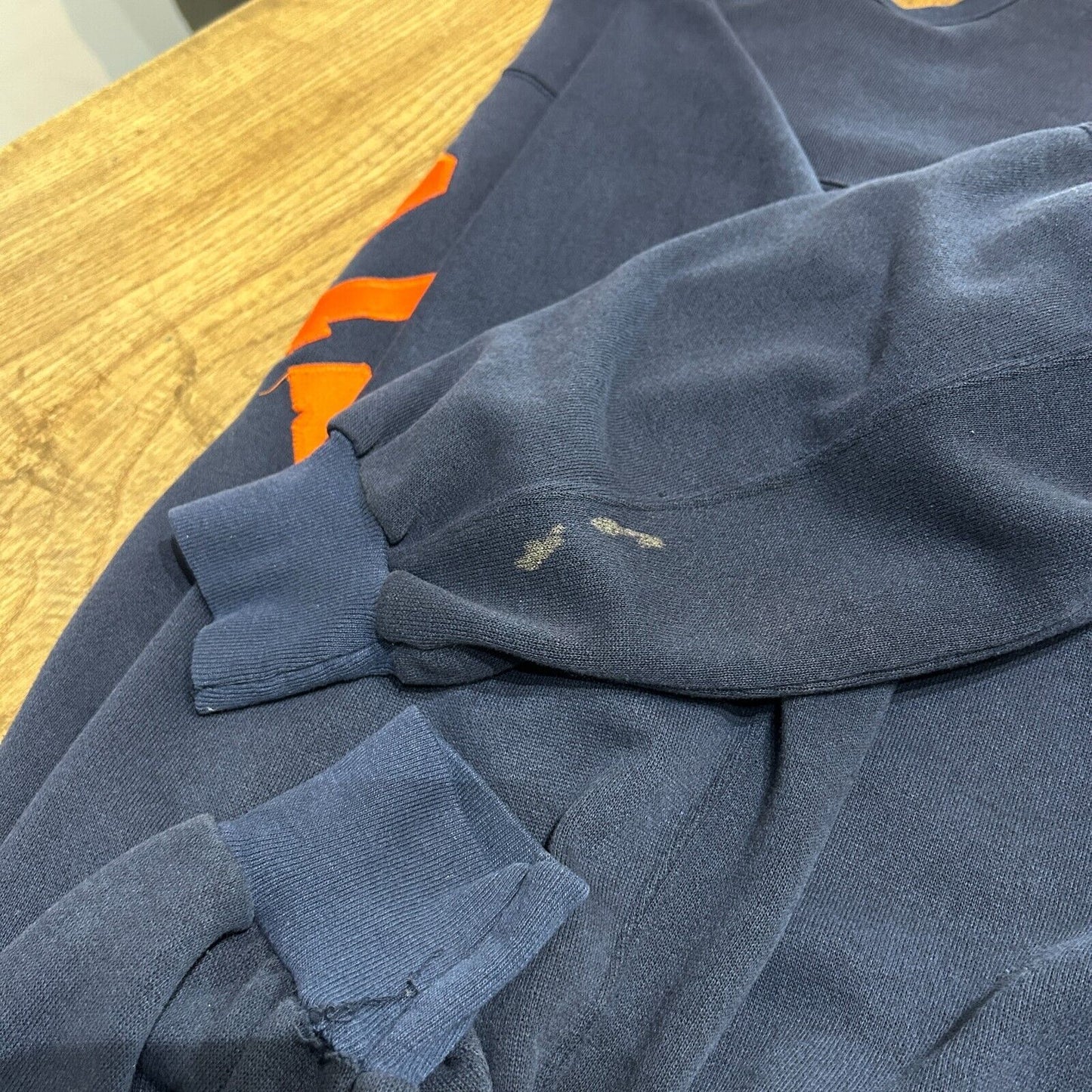 VINTAGE 90s | Illinois Henley Collegiate Crewneck Sweater sz XL