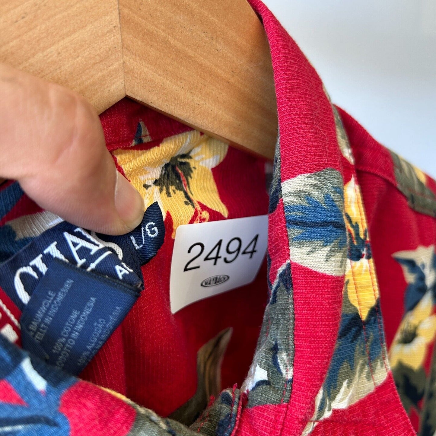 VINTAGE | Chaps RL Hawaiian Short Sleeve Button Down Shirt sz L-XL