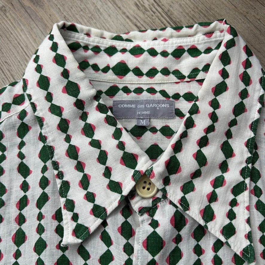 2002 Comme Des Garcons Homme | Linen Button Down Shirt sz M