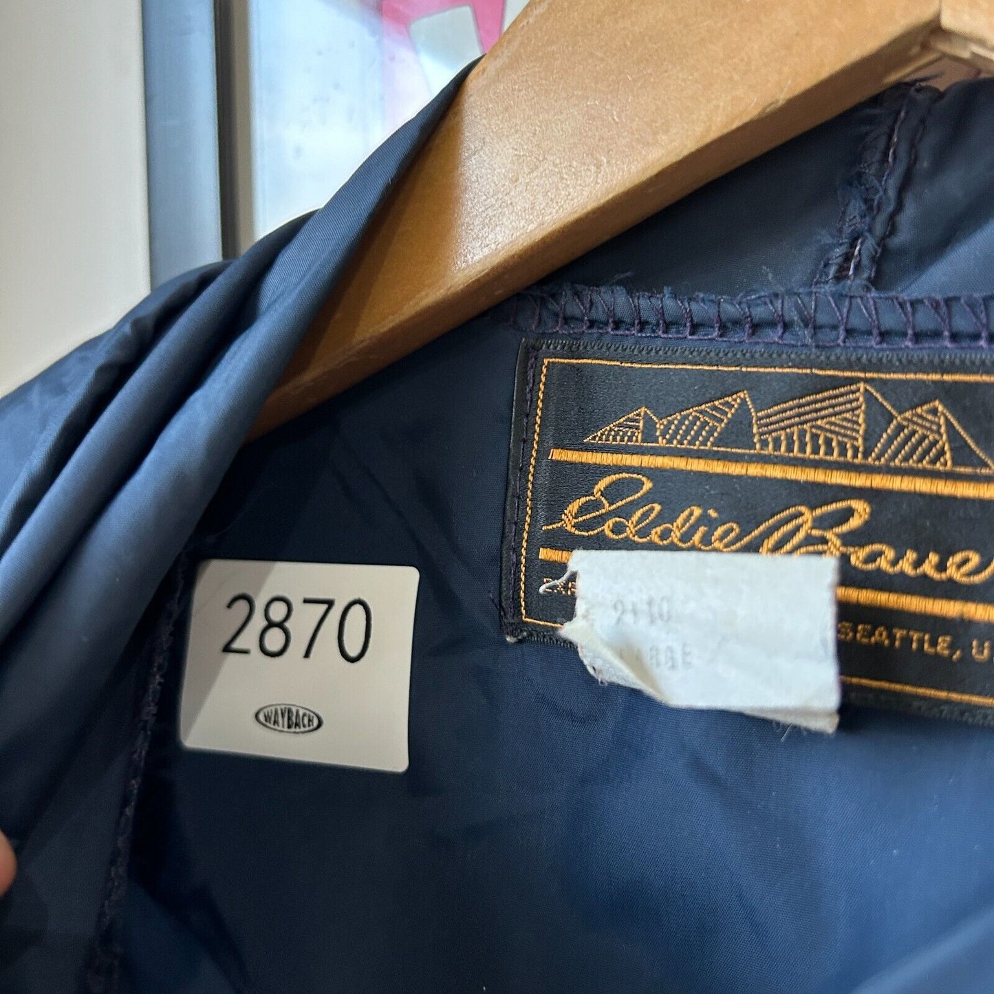 VINTAGE | Eddie Bauer 1/2 Zip Navy Anorak Windbreaker Jacket sz L