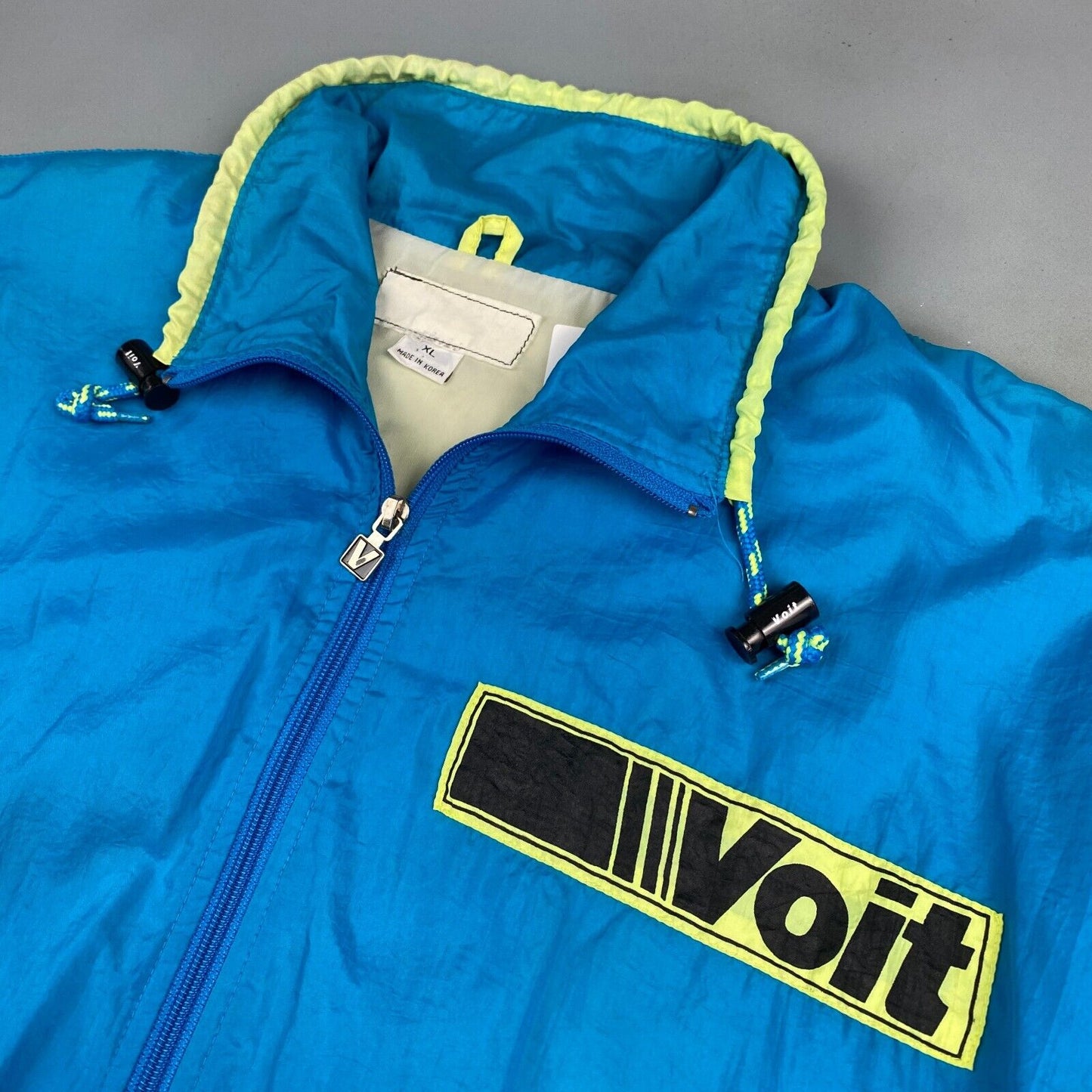 VINTAGE 80s VOIT Tennis Retro Windbreaker Jacket sz XL Adult