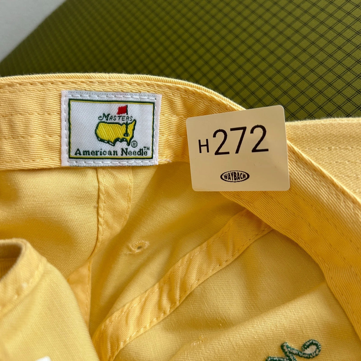 2017 | Masters American Needle Light Yellow Golf Strap Hat sz OS