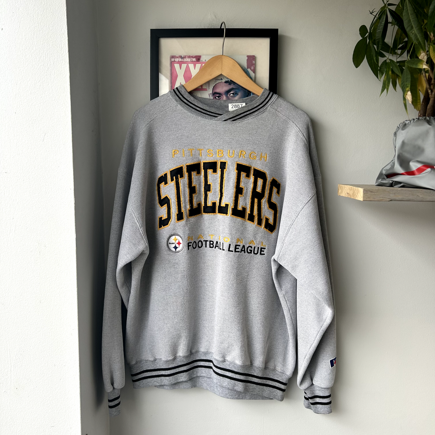 VINTAGE 90s | Pittsburgh Steelers NFL Russell Athletic Crewneck Sweater sz XL