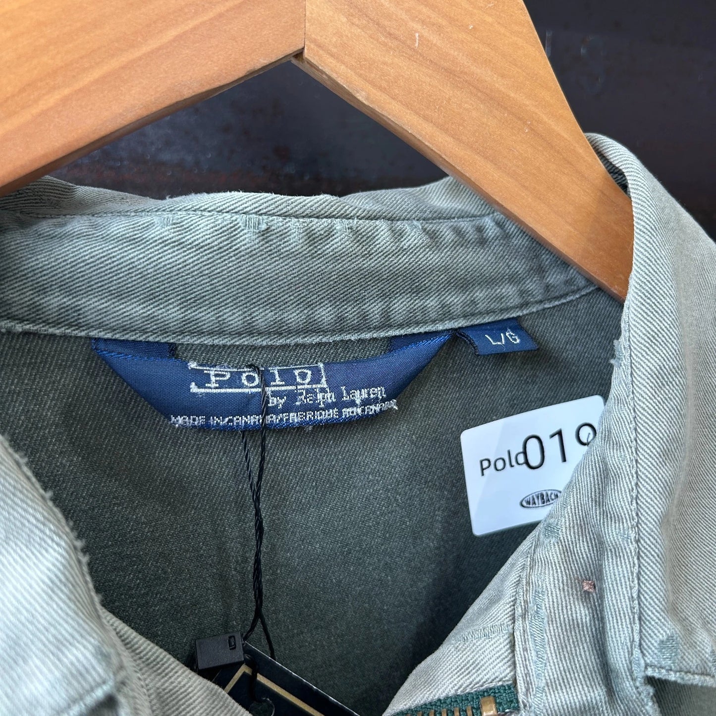 VINTAGE 90s | POLO By Ralph Lauren Sun Faded Thrashed Harrington Jacket sz L