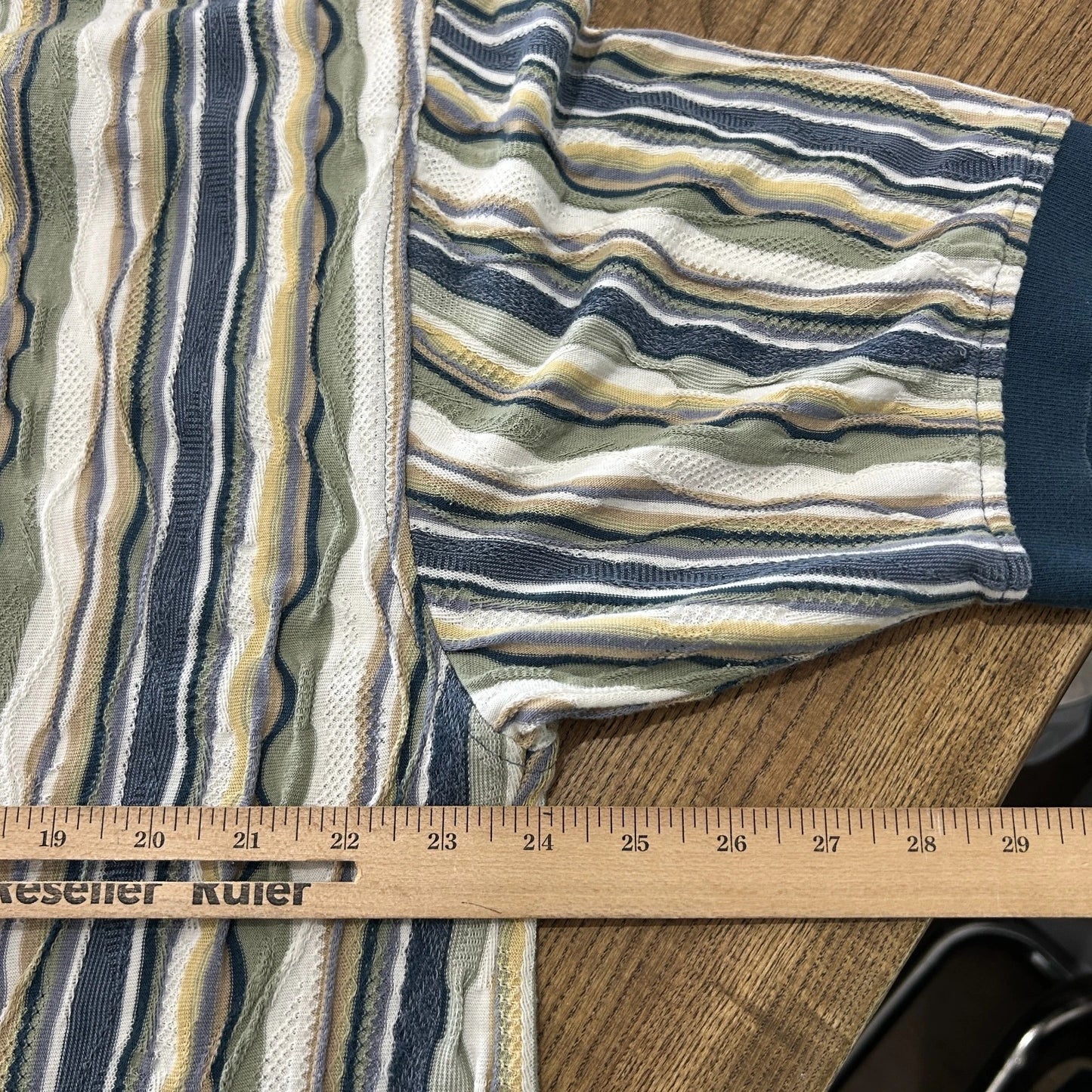 COOGI Style | Vintage Cotton Traders Sport 3D Knit Polo Shirt sz L/XL