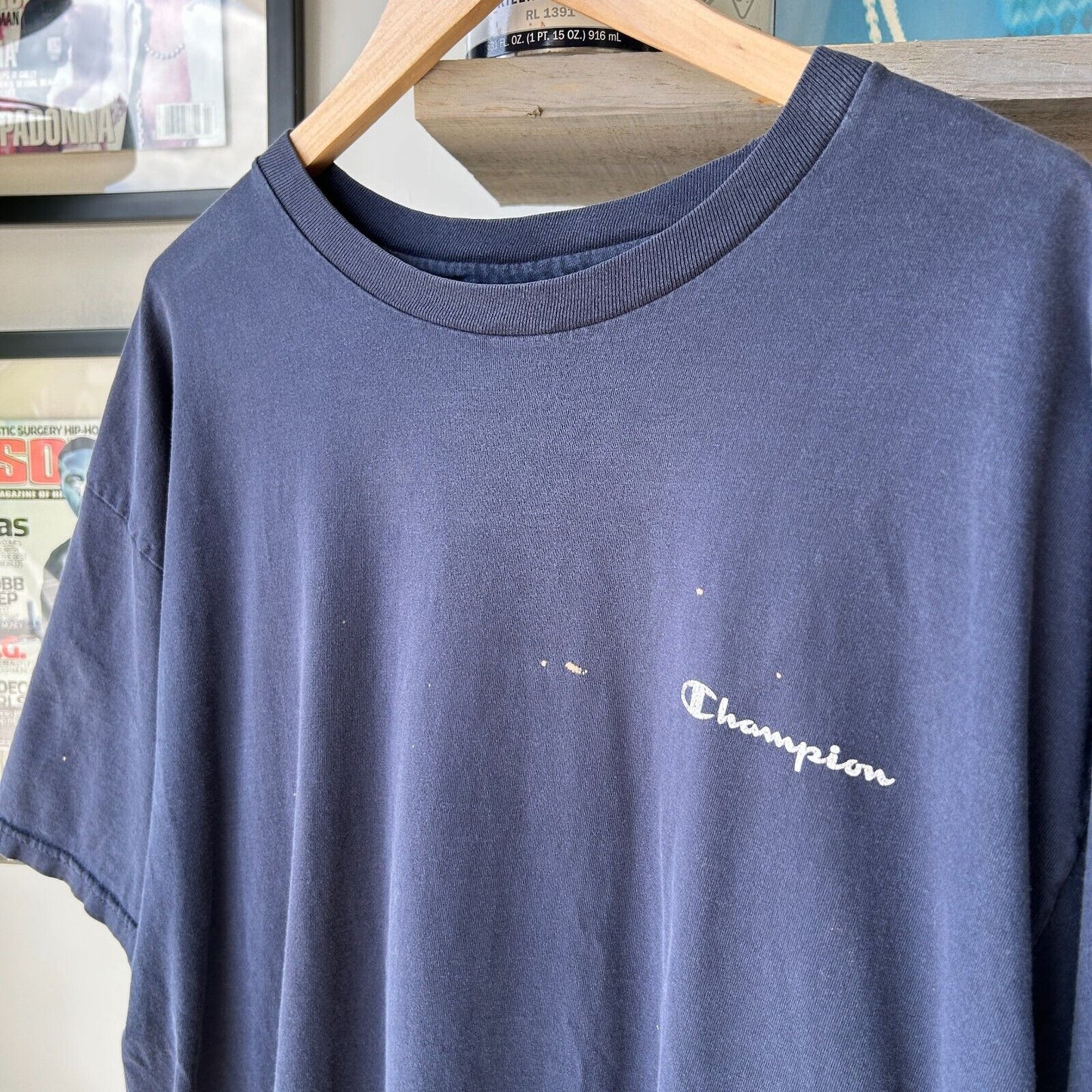 VINTAGE 90s | Champion USA Spell Out T-Shirt sz XL Adult